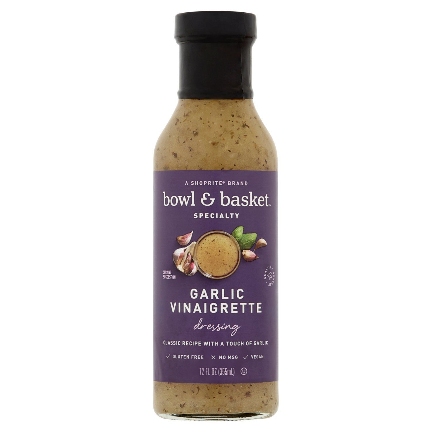 Bowl &amp; Basket Specialty Garlic Vinaigrette Dressing, 12 fl oz