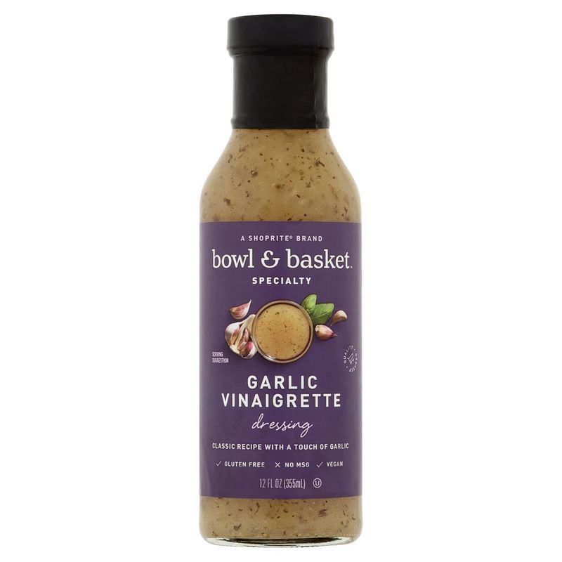 Bowl &amp; Basket Specialty Garlic Vinaigrette Dressing, 12 fl oz