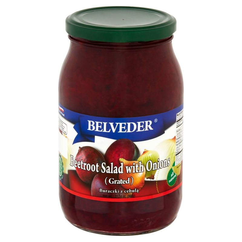 Belveder Grated Beetroot Salad with Onions, 31.74 oz