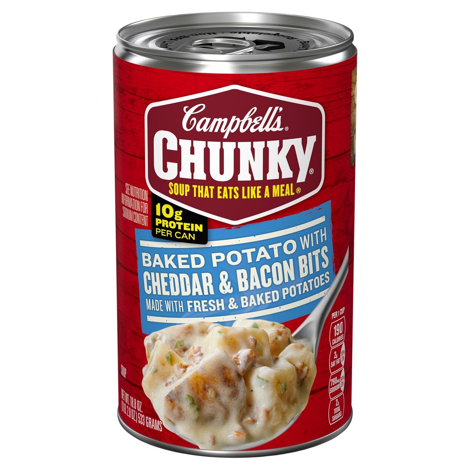 Campbell's Chunky Baked Potato with Cheddar &amp; Bacon Bits Soup, 18.8 oz