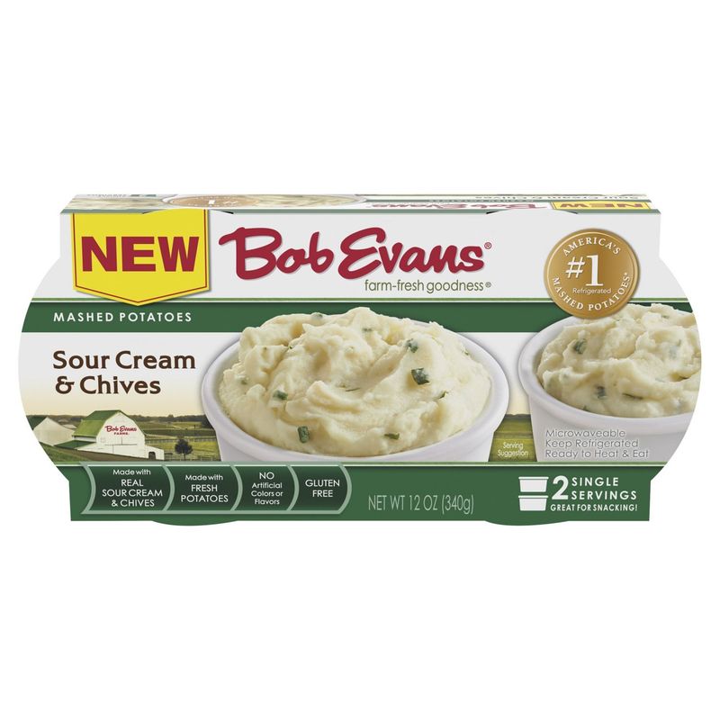 Bob Evans Sour Cream &amp; Chives Mashed Potatoes, 12 oz