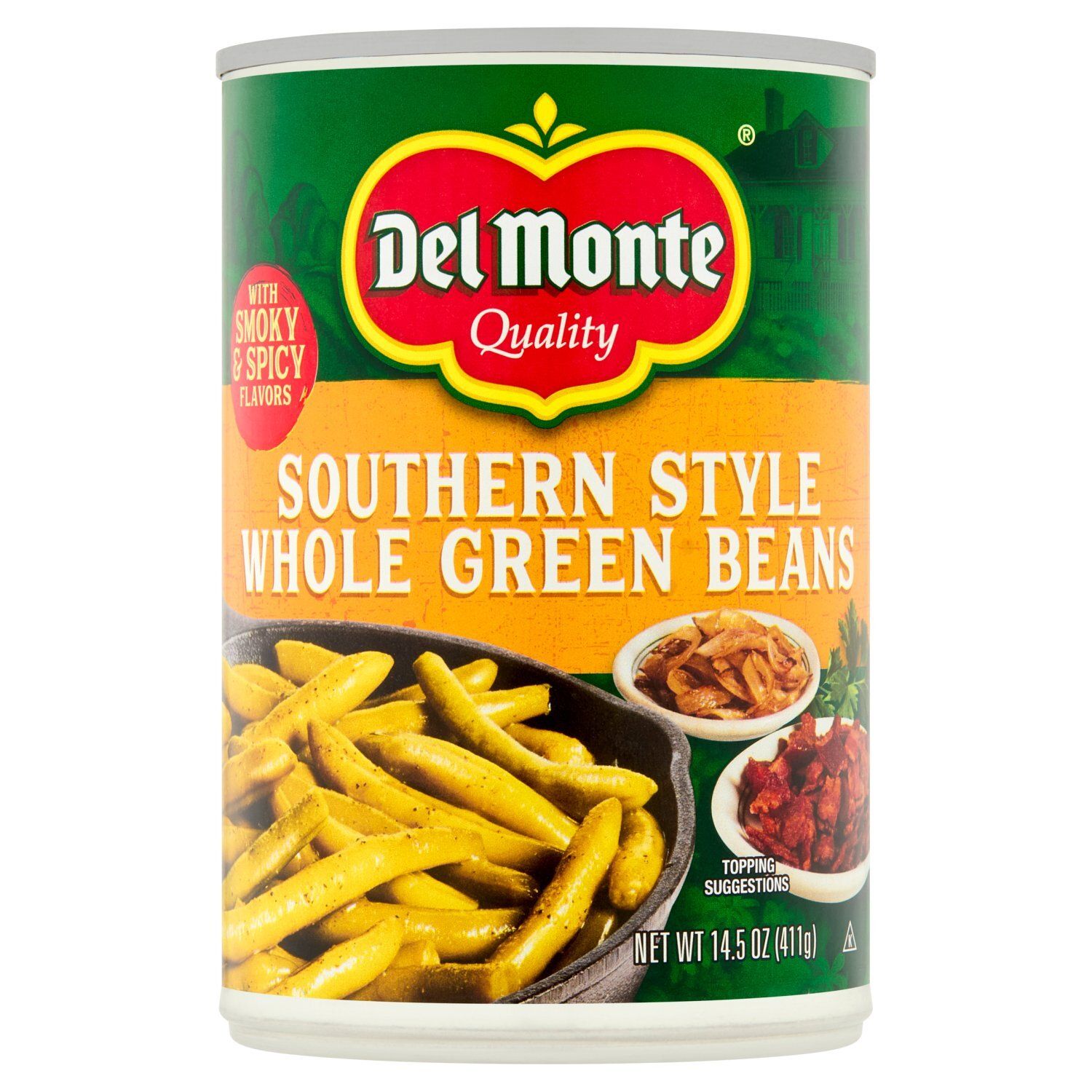 Del Monte Southern Style Whole Green Beans, 14.5 oz
