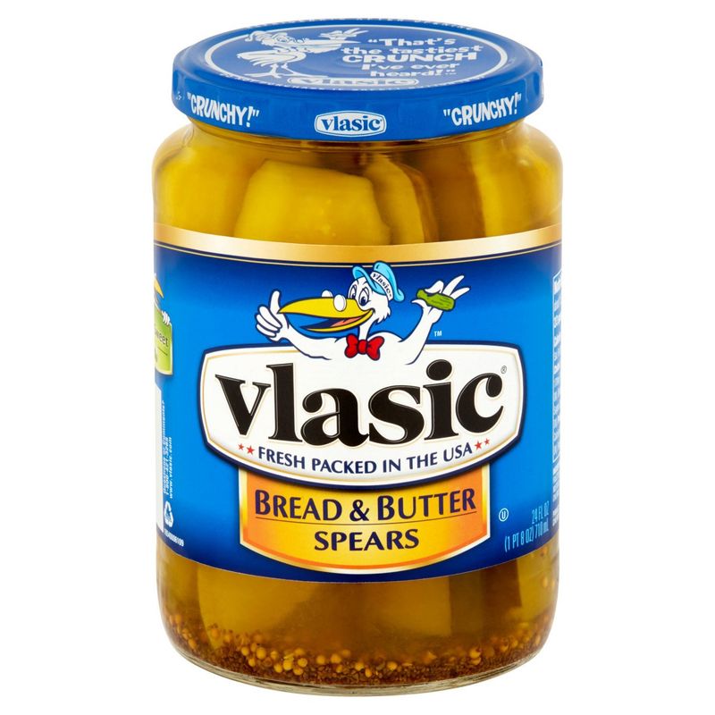 Vlasic Bread &amp; Butter Spears Pickles, 24 fl oz