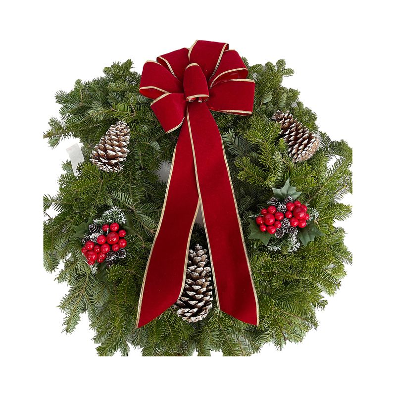 The Floral Shoppe Decorated Balsam Wreath, each