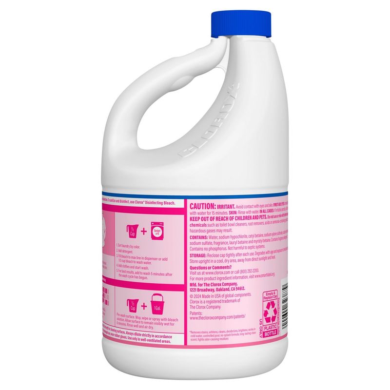 Clorox Fresh Meadow No-Splash Bleach, 77 fl oz