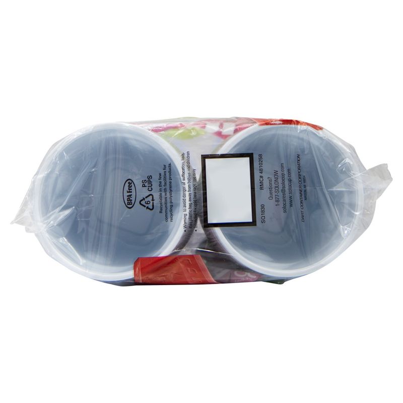 Solo Up for Anything Squared Plastic Cups, 30 count, 18 oz