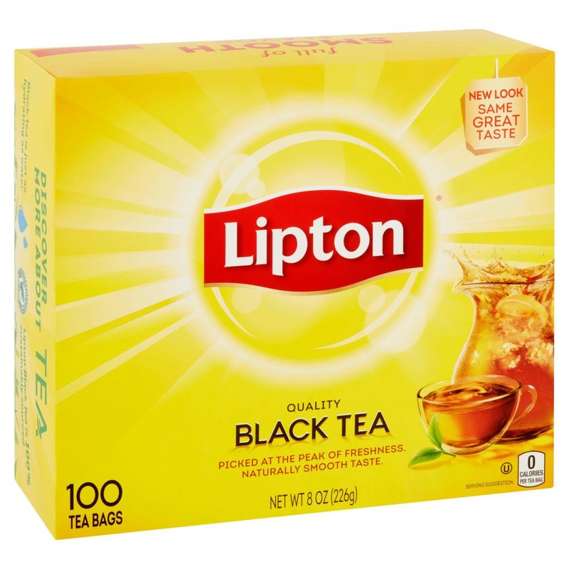 Lipton Quality Black Tea Bags, 100 count, 8 oz