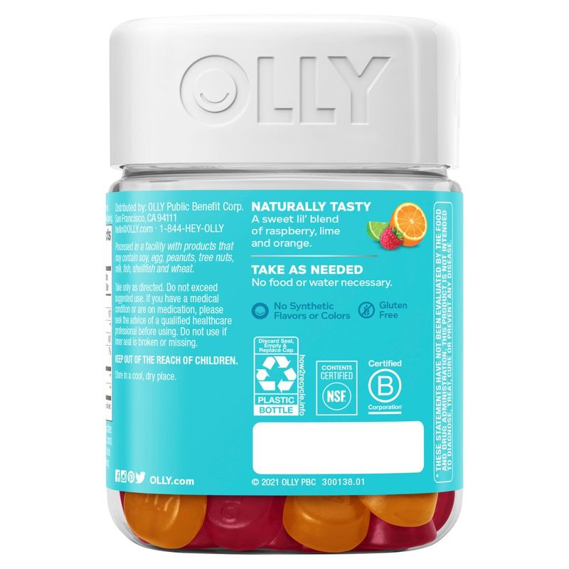 Olly Kids Chillax Sunny Sherbet Dietary Supplement, 50 count