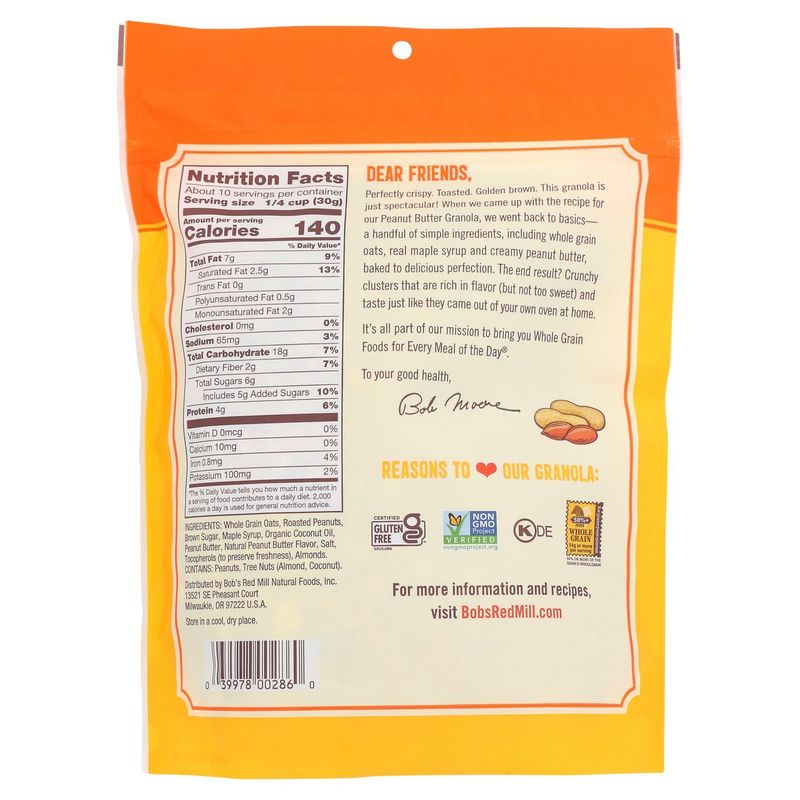 Bob's Red Mill Peanut Butter Homestyle Granola, 11 oz