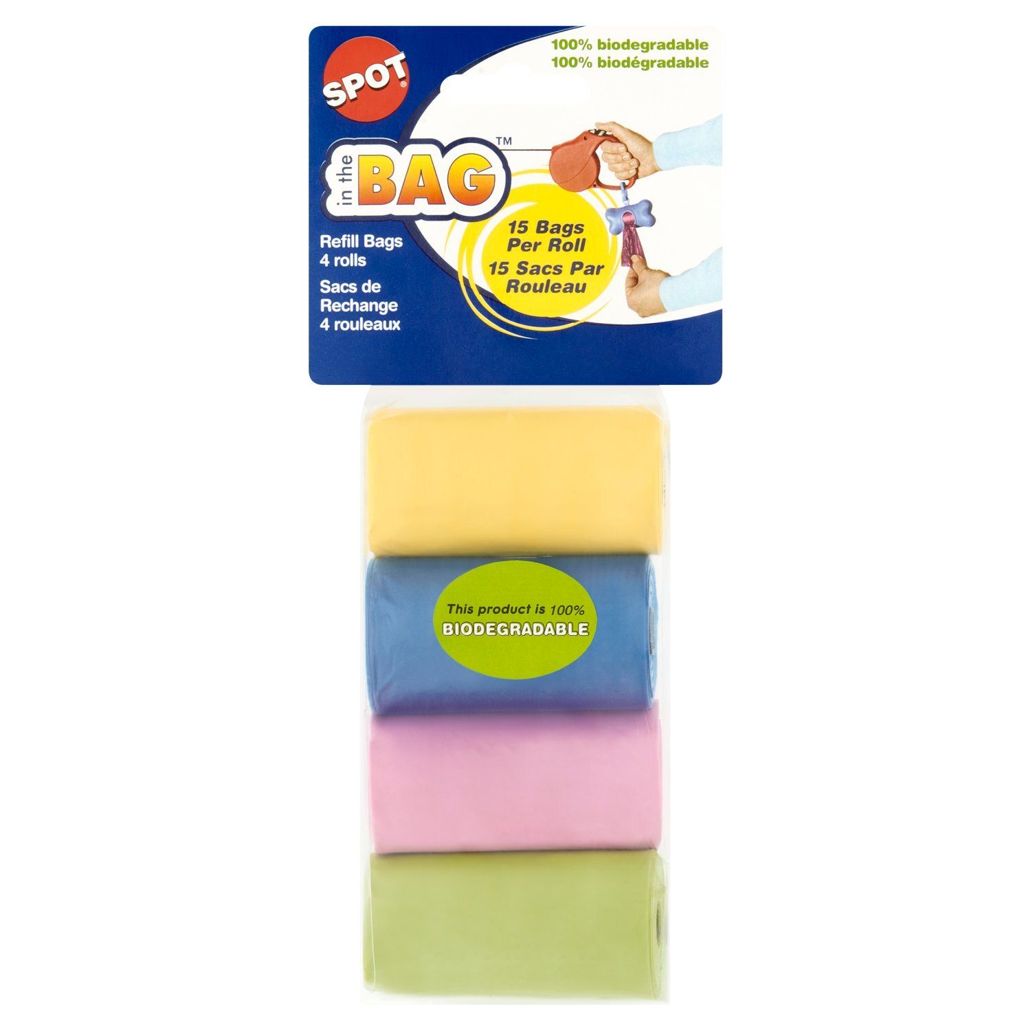 Spot In the Bag Refill Bags, 15 count, 4 pack