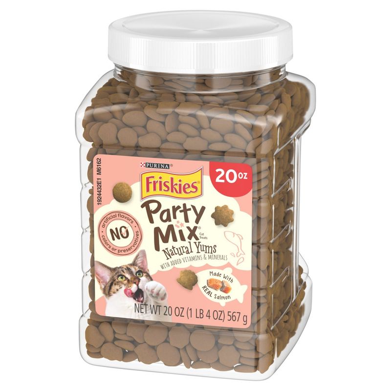 Purina Friskies Party Mix Natural Yums Cat Treats, 20 oz