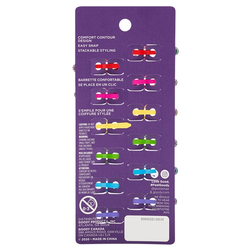 Goody Jeweled Flwr Clip, 12 count