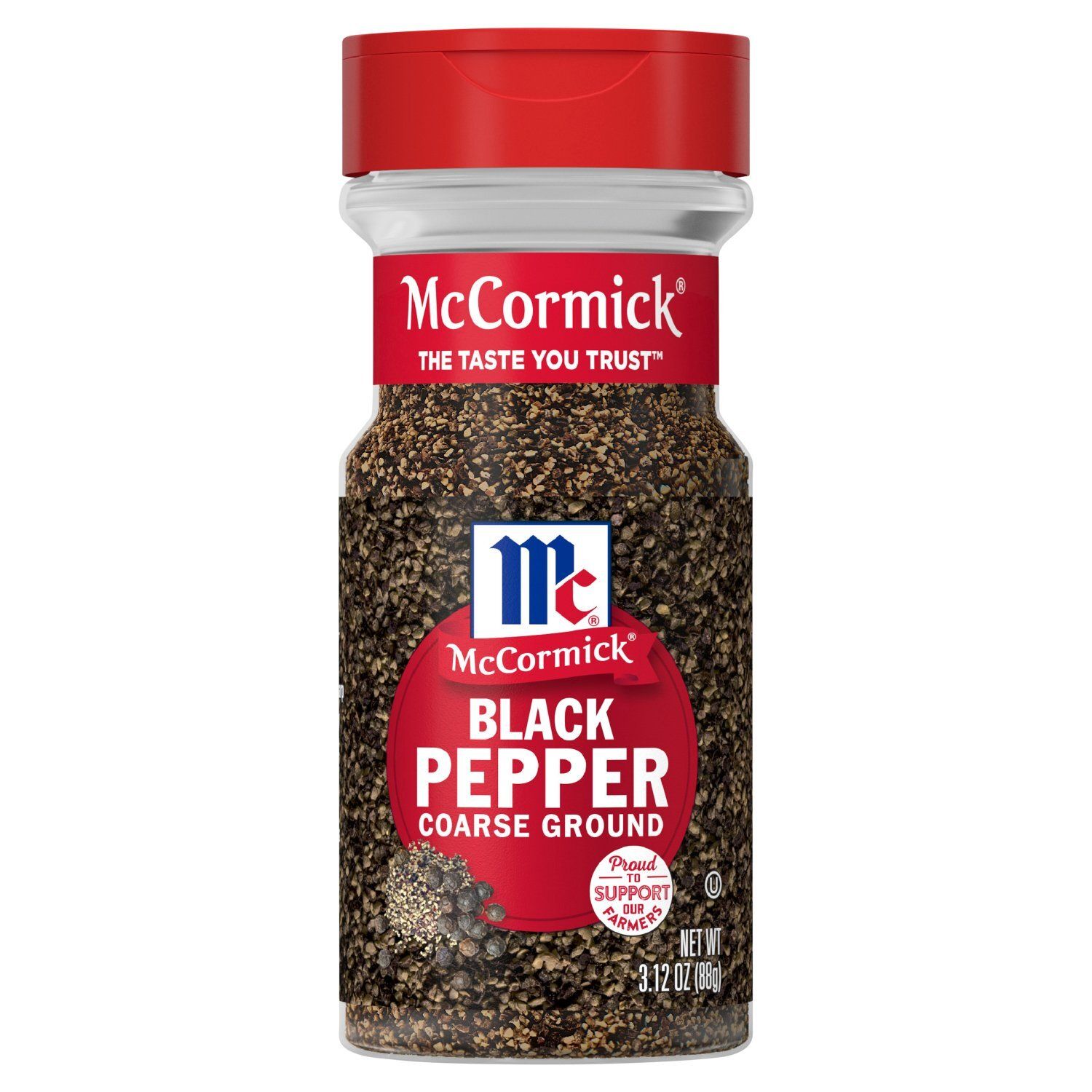 McCormick Coarse Ground Black Pepper, 3.12 oz