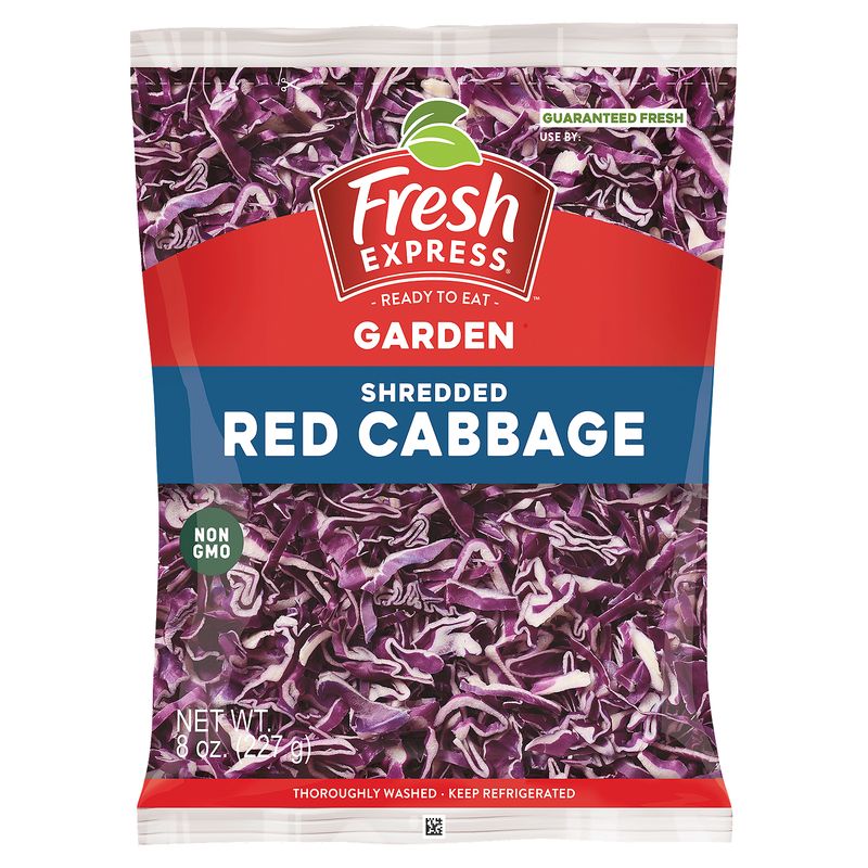 Fresh Express Shredded Red Cabbage, 8 oz bag