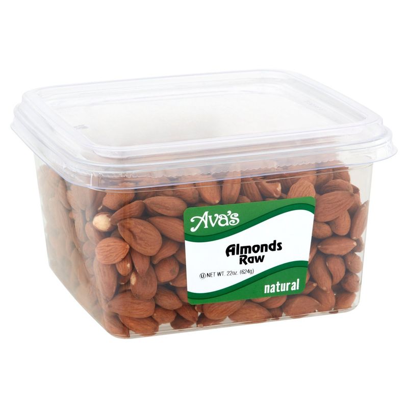 Ava's Natural Raw Almonds, 22 oz