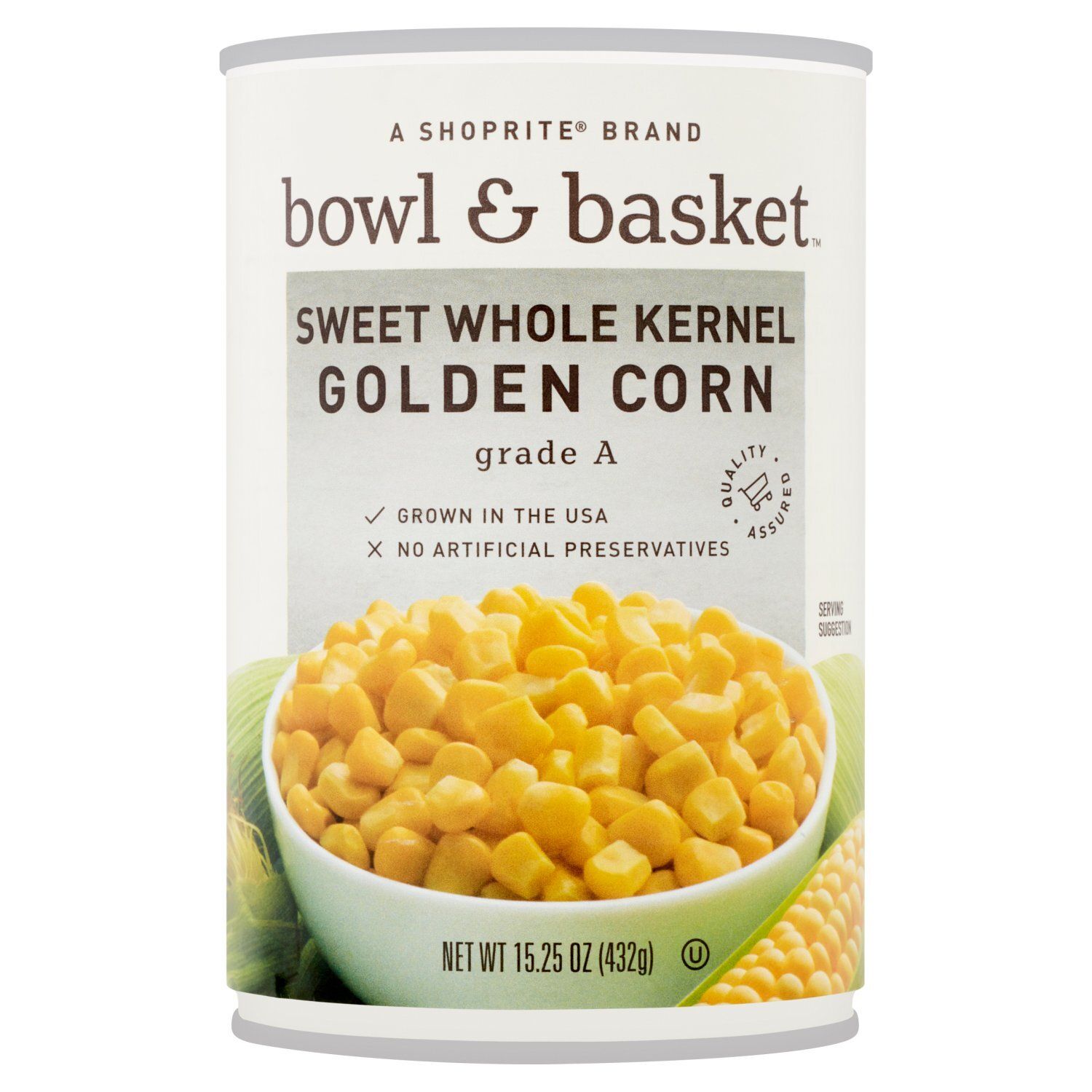 Bowl &amp; Basket Sweet Whole Kernel Golden Corn, 15.25 oz