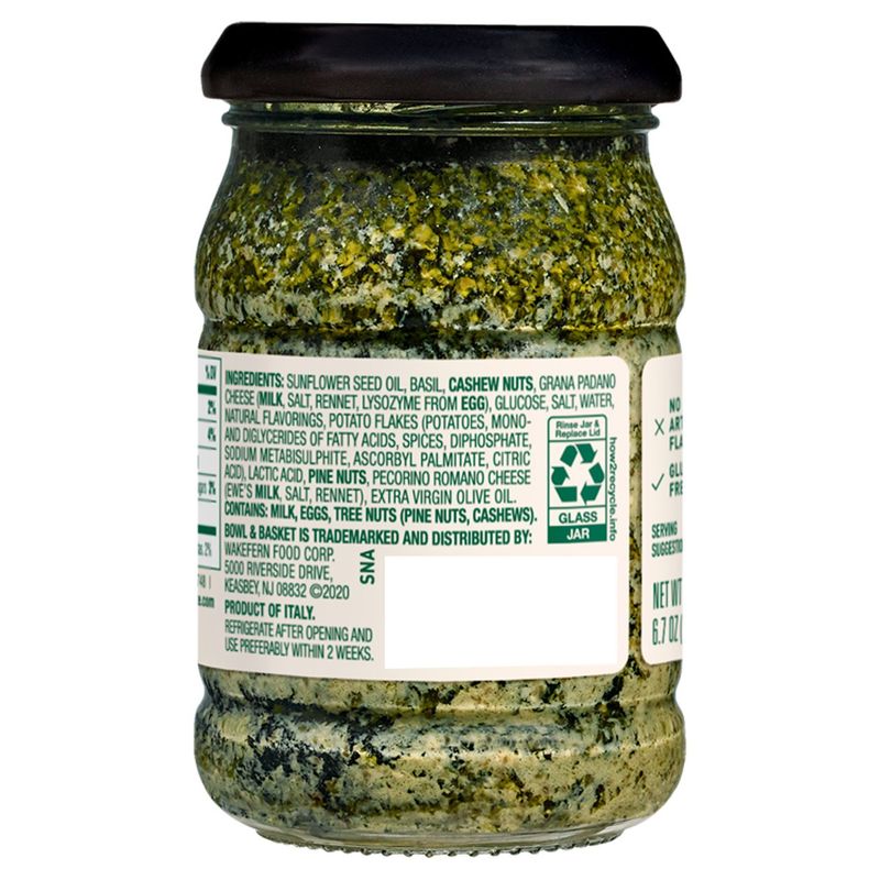 Bowl &amp; Basket Pesto Sauce, 6.7 oz