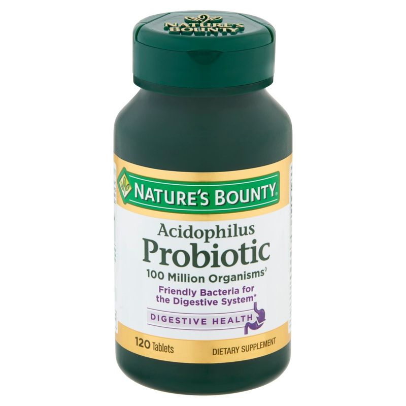 Nature's Bounty Acidophilus Probiotic Tablets, 120 count