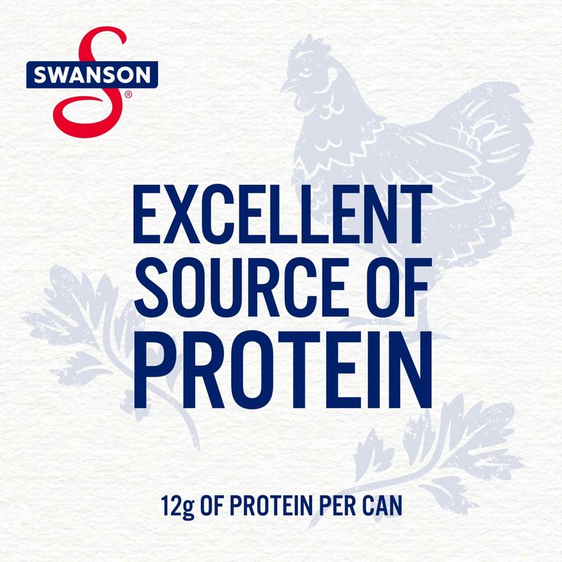 Swanson White Premium Chunk Chicken Breast with Rib Meat Packed in Water, 4.5 oz, 4 count