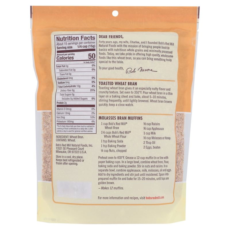 Bob's Red Mill Wheat Bran, 8 oz
