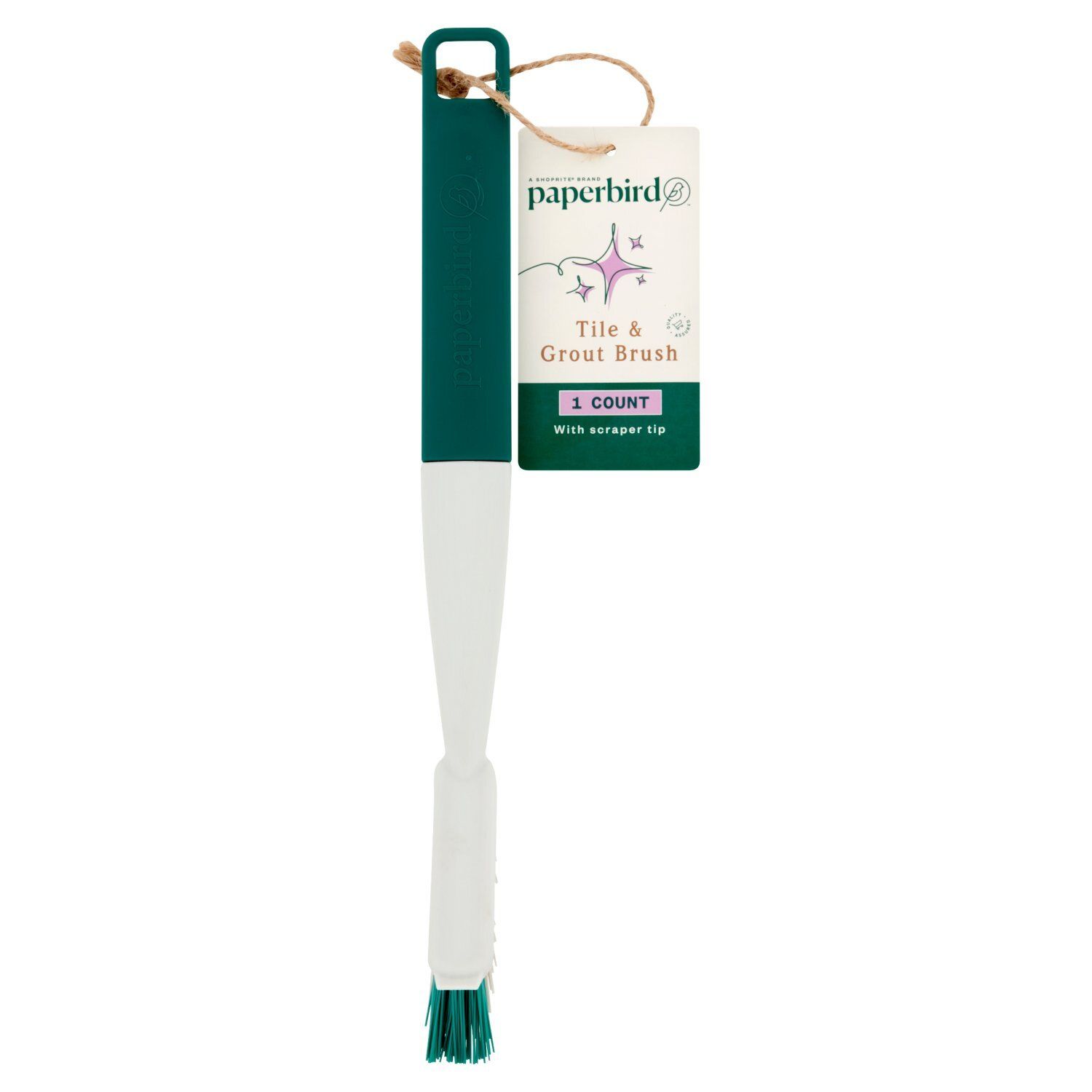 Paperbird Tile &amp; Grout Brush with Scraper Tip