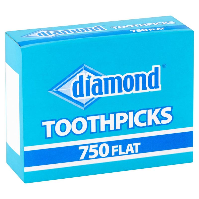 Diamond Flat Toothpicks, 750 count