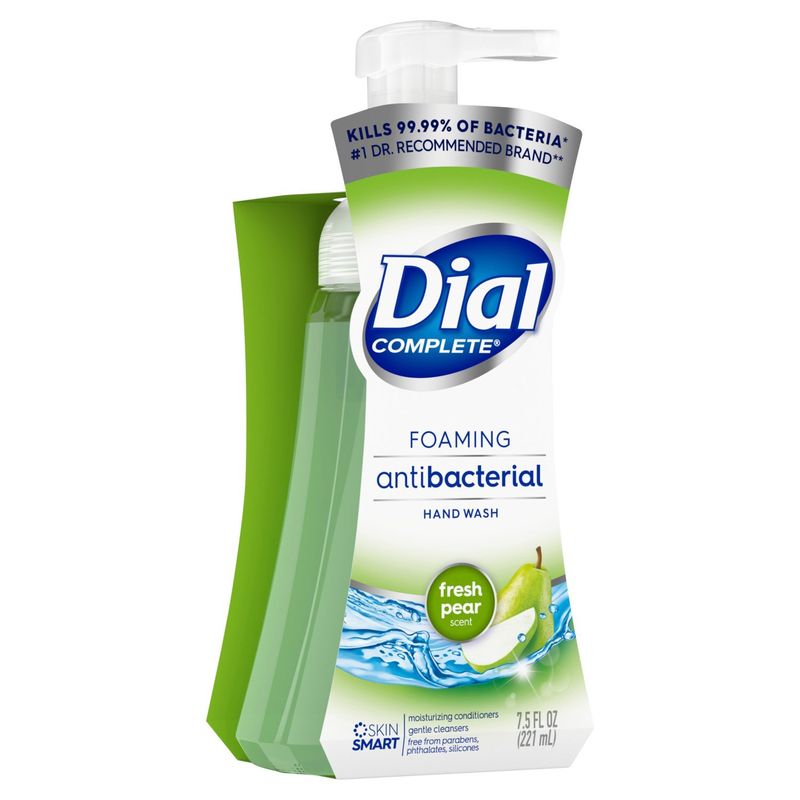 Dial Complete Fresh Pear Scent Foaming Antibacterial Hand Wash, 7.5 fl oz