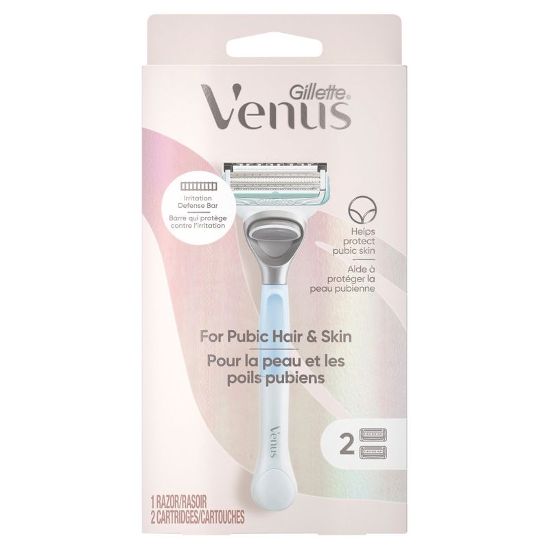 Gillette Venus for Pubic Hair &amp; Skin Razor and Cartridges