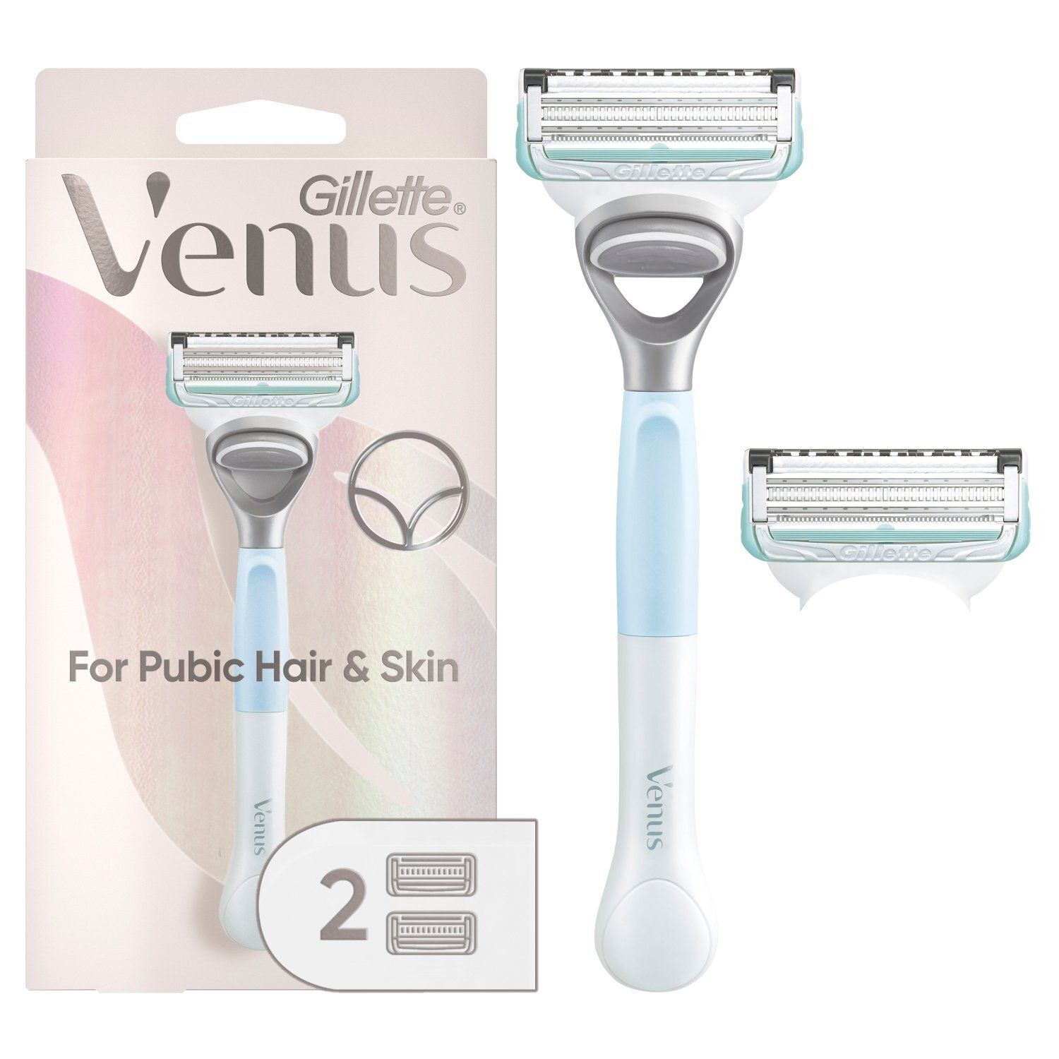 Gillette Venus for Pubic Hair &amp; Skin Razor and Cartridges