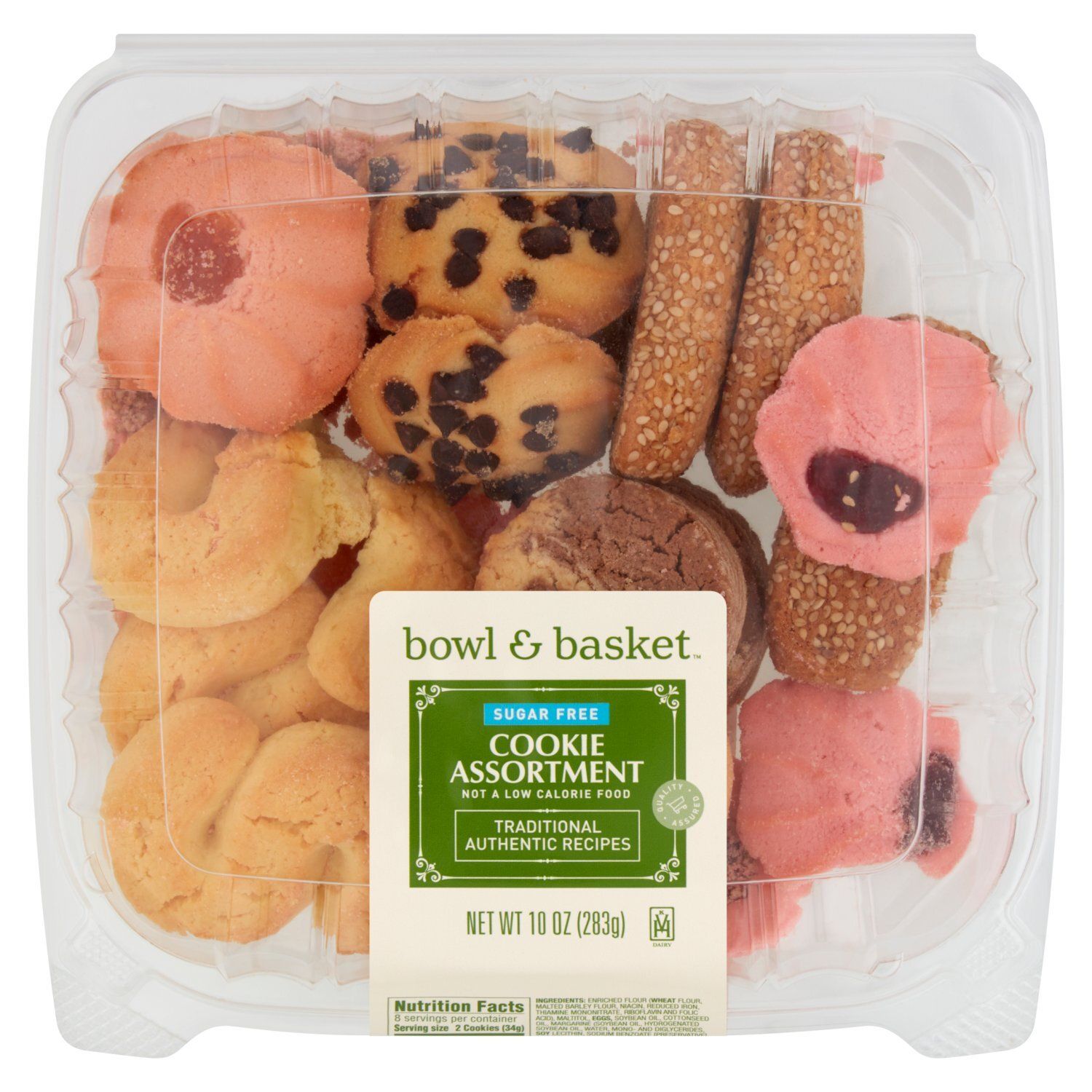 Bowl &amp; Basket Sugar Free Cookie Assortment, 10 oz