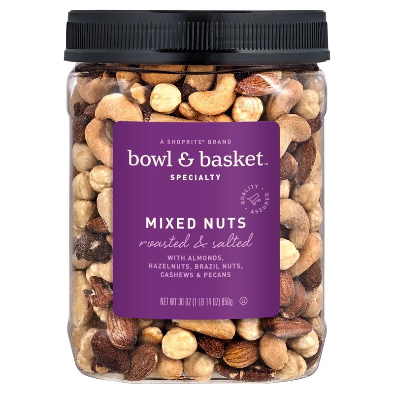 Bowl &amp; Basket Specialty Roasted &amp; Salted Mixed Nuts, 30 oz