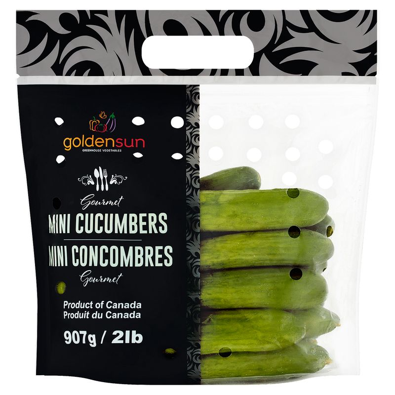 Golden Sun Gourmet Mini Cucumbers, 2 lb bag