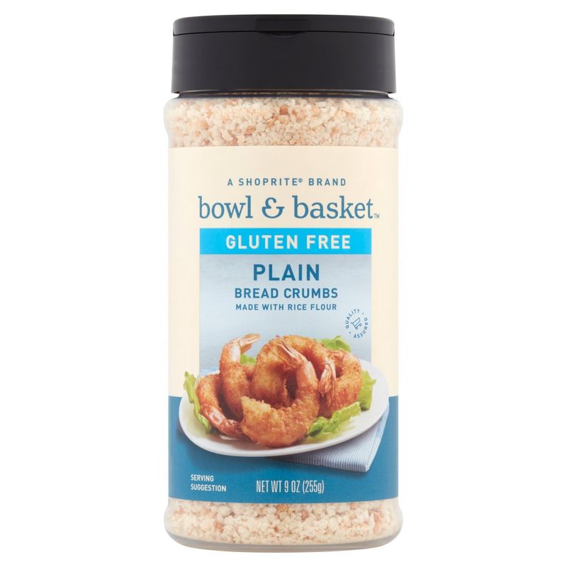 Bowl &amp; Basket Gluten Free Plain Bread Crumbs, 9 oz