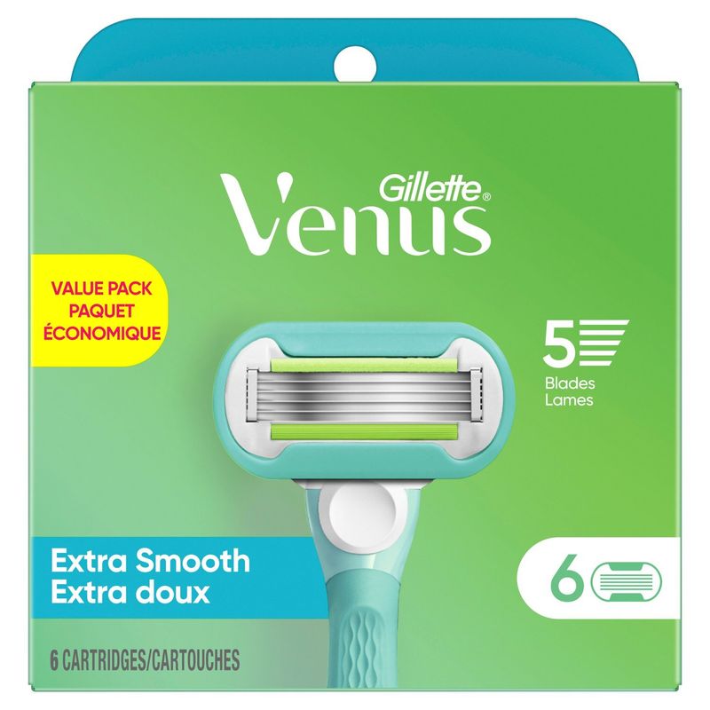 Gillette Venus Extra Smooth Cartridges Value Pack, 6 count