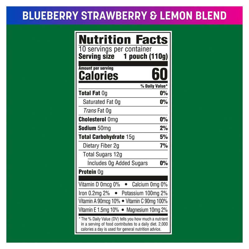 GoGo Squeez Active Blueberry, Strawberry &amp; Lemon Fruit Blend with Electrolytes, 3.9 oz, 10 count