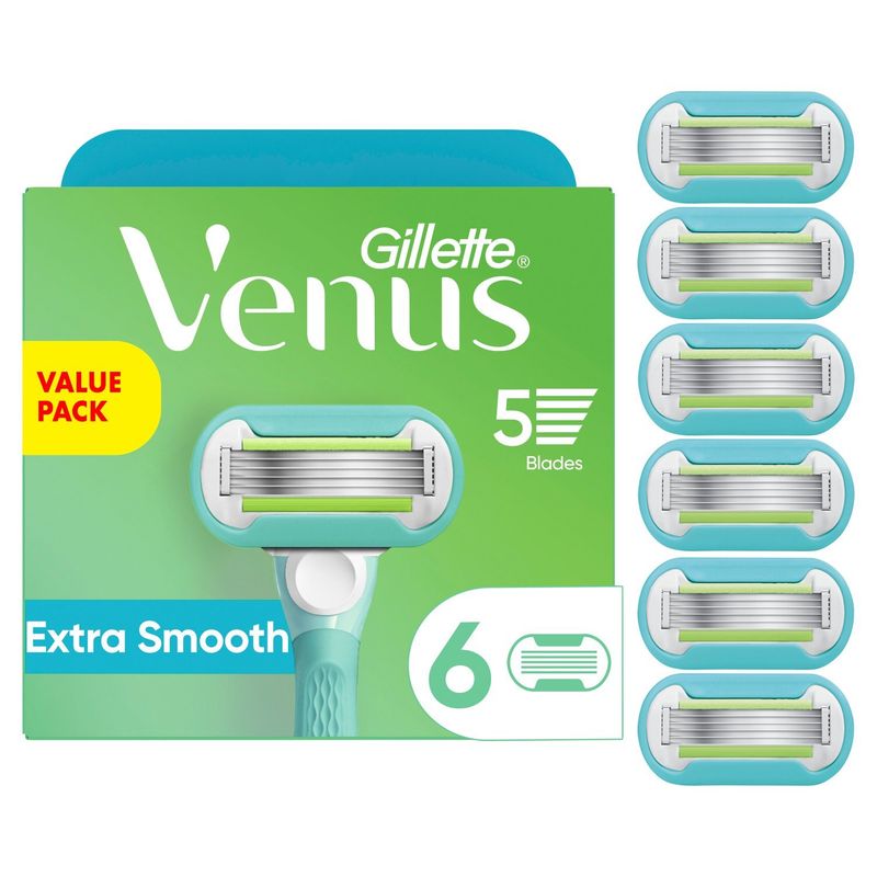 Gillette Venus Extra Smooth Cartridges Value Pack, 6 count