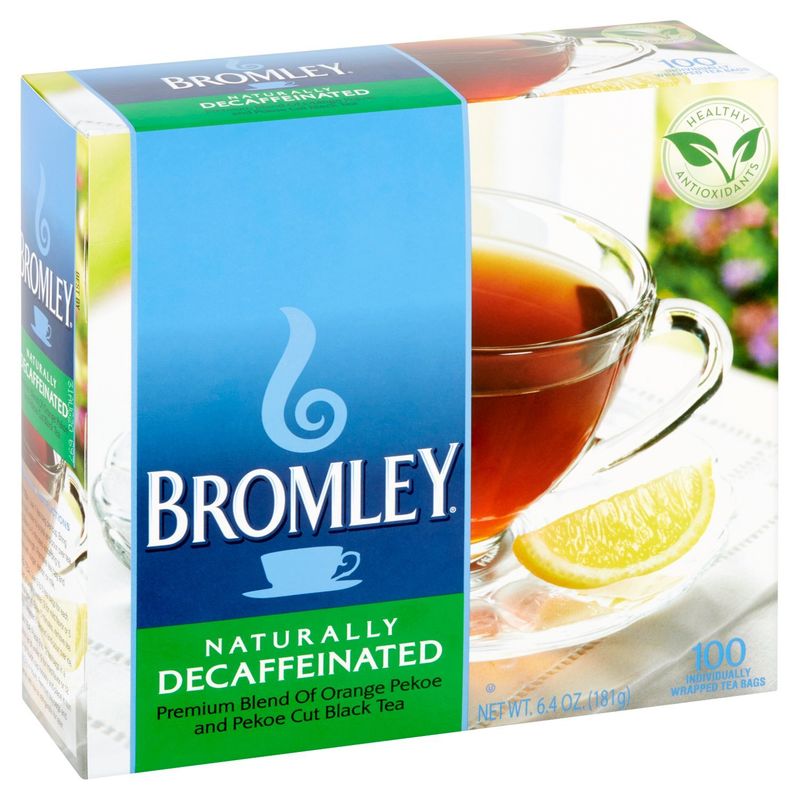 Bromley Naturally Decaffeinated Tea Bags, 100 count, 6.4 oz