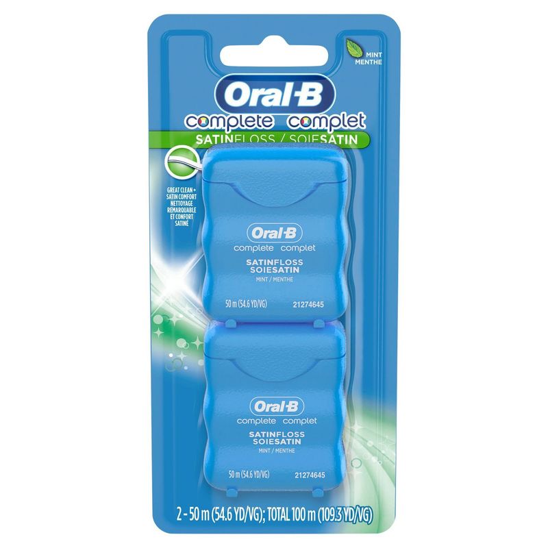 Oral-B Complete Mint Satinfloss, 2 count