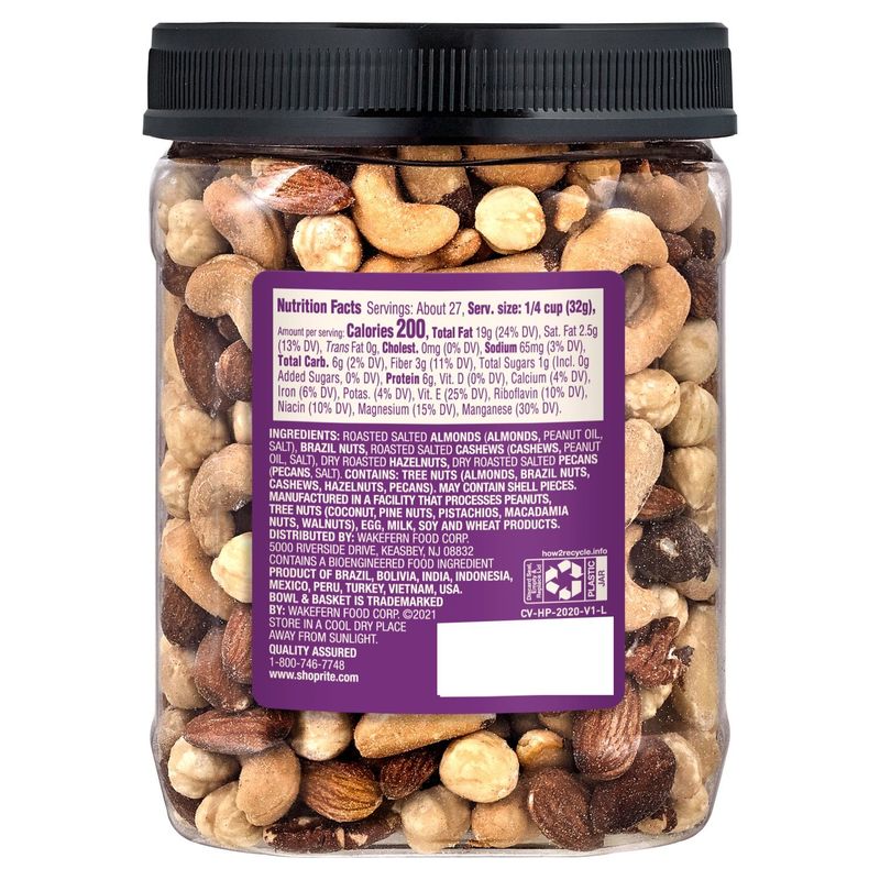 Bowl &amp; Basket Specialty Roasted &amp; Salted Mixed Nuts, 30 oz
