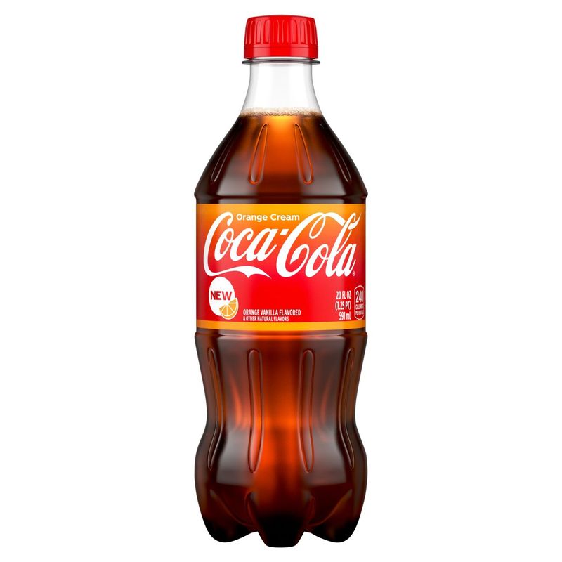 Coca-Cola Orange Cream Vanilla Flavored Soda, 591 ml