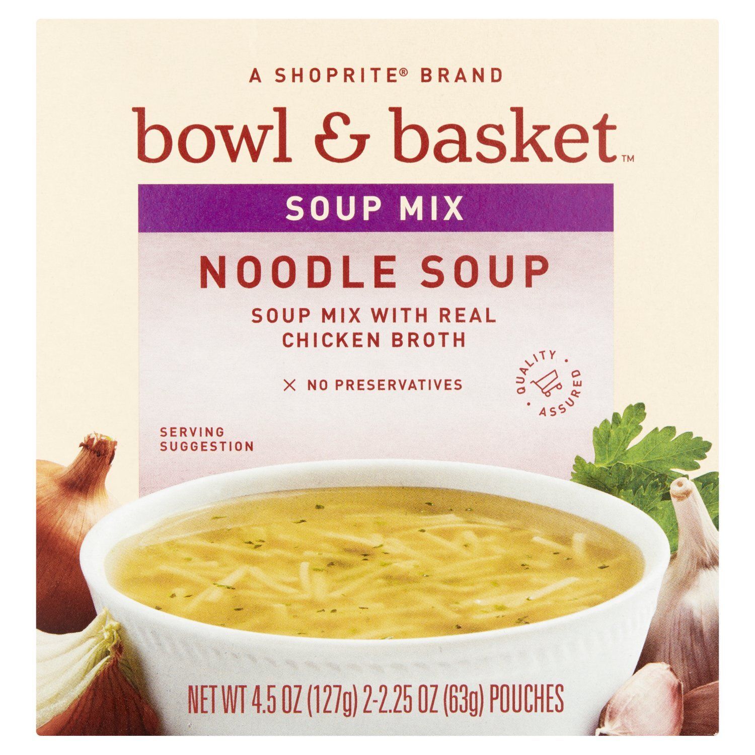 Bowl &amp; Basket Noodle Soup Mix, 2.25 oz, 2 count