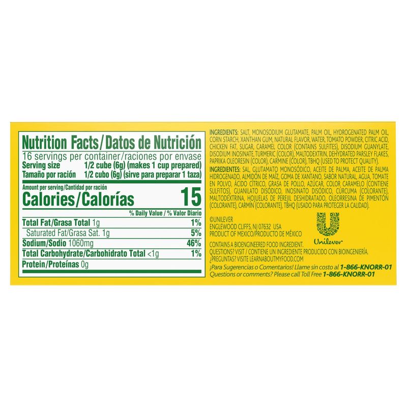 Knorr Tomato Bouillon with Chicken Flavor, 8 count 3.1 oz
