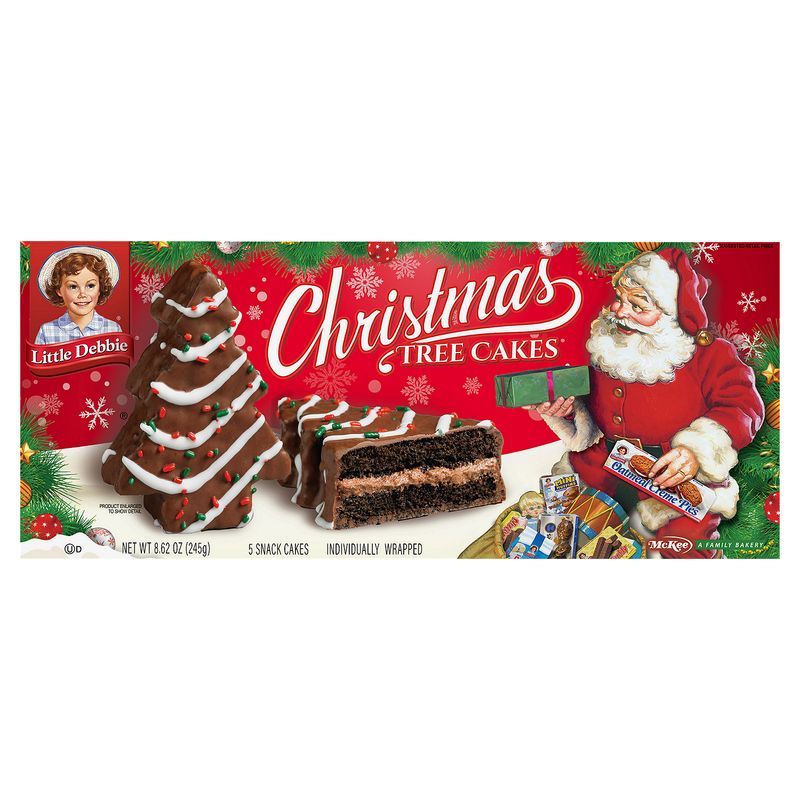 McKee Little Debbie Christmas Tree Snack Cakes, 5 count, 8.62 oz