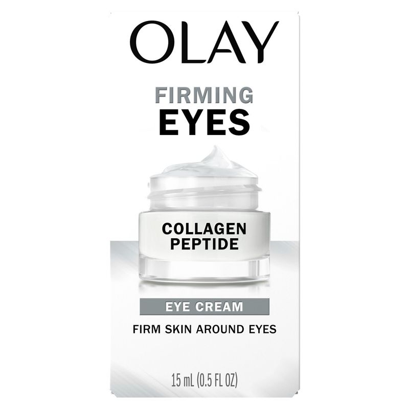 OLAY FIRMING EYES COLLAGEN PEPTIDE EYE CREAM 0.5 oz, Fragrance-Free