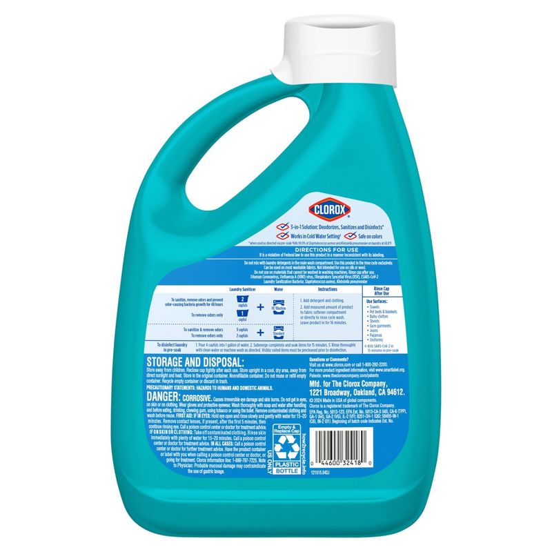 Clorox Clean Linen Laundry Sanitizer, 80 fl oz