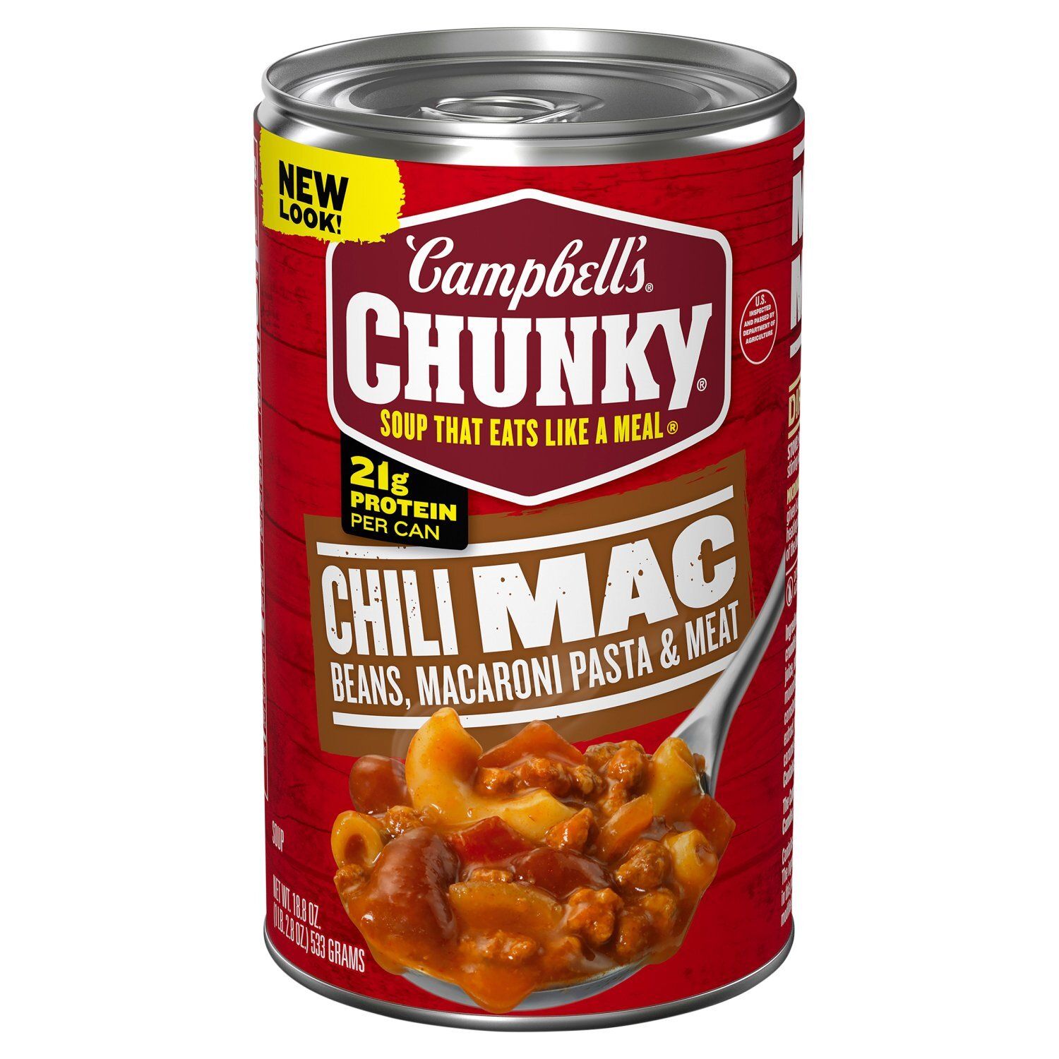 Campbell's Chunky Chili Mac Beans, Macaroni Pasta &amp; Meat Soup, 18.8 oz