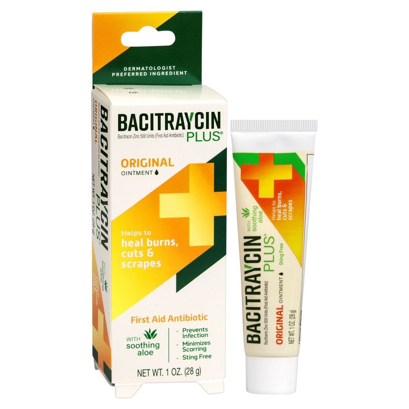 Bacitraycin Plus Original First Aid Antibiotic Ointment, 1 oz