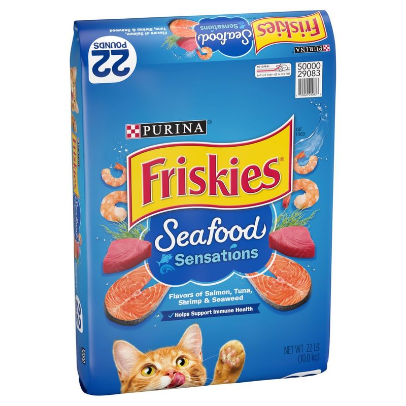 Purina Friskies Seafood Sensations Cat Food, 22 lb
