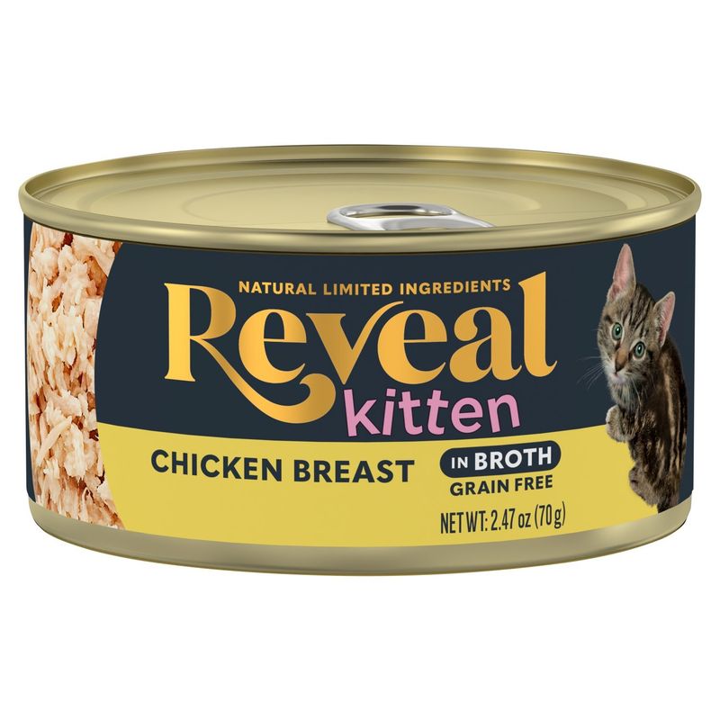 Reveal Grain Free Chicken Breast in Broth Kitten Food Mixer, 2.47 oz