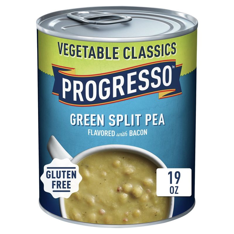 Progresso Vegetable Classics Green Split Pea Flavored with Bacon Soup, 19 oz